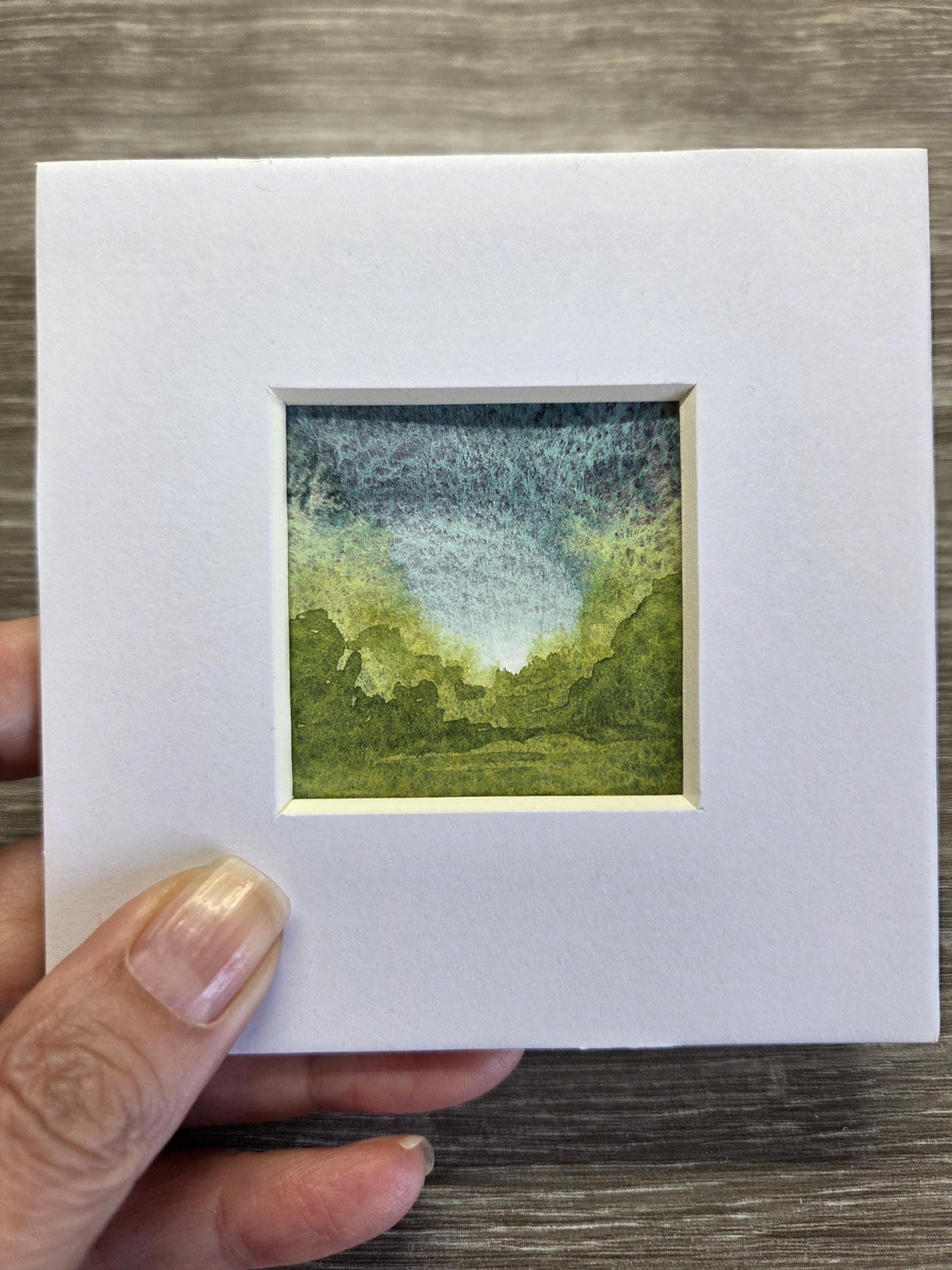 Handpainted original watercolour artwork | Mounted miniature painting
