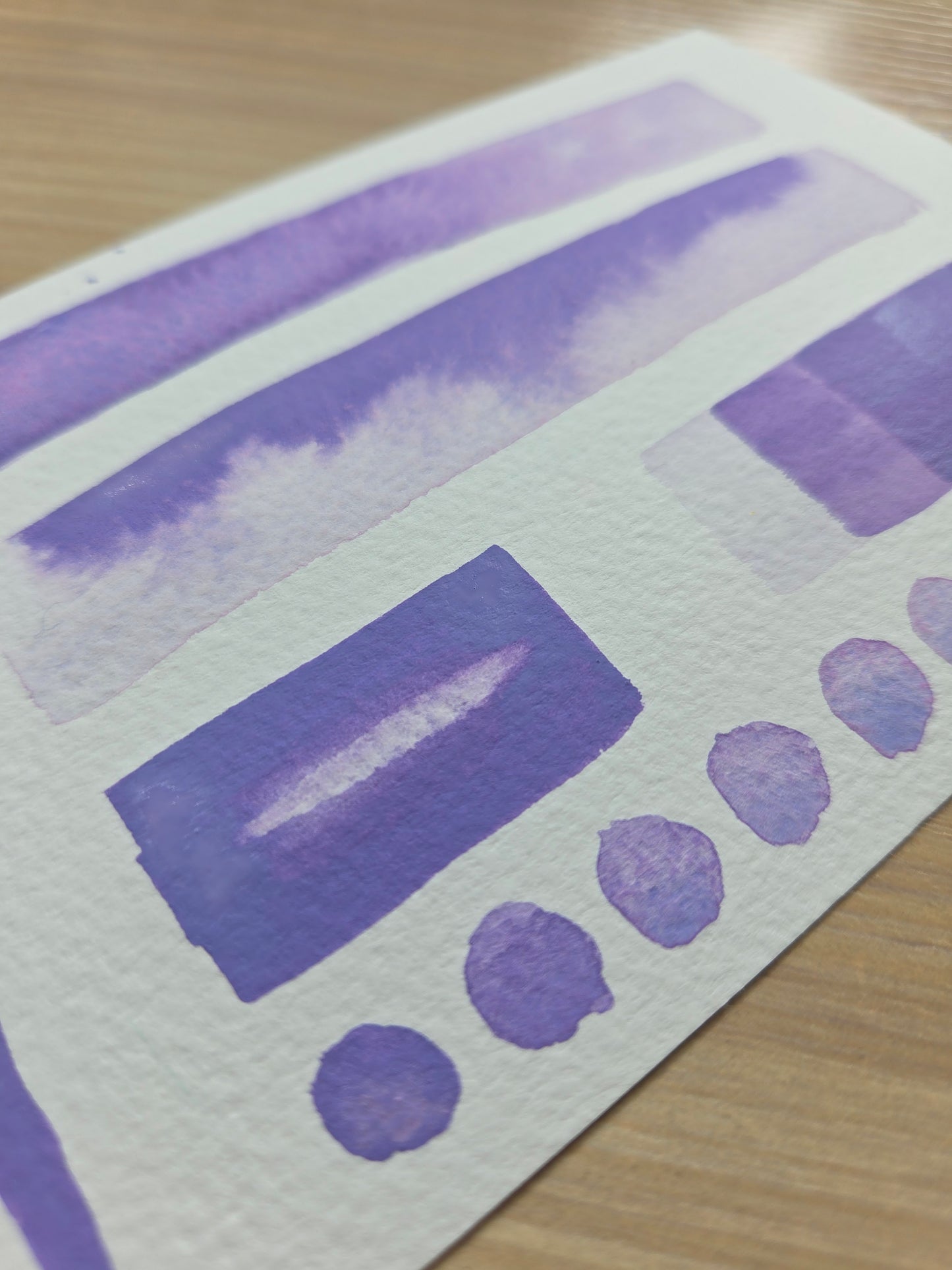 Handmade vegan watercolour paint | Previous Paint Club Paint | Flora | pastel violet purple