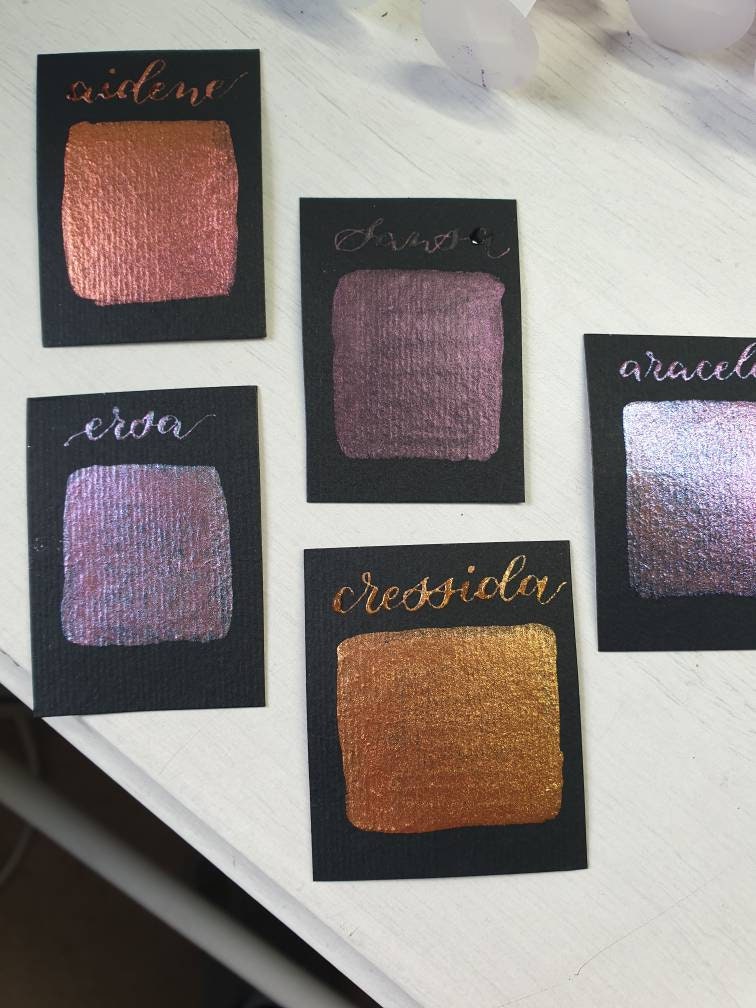 Handmade Chameleon Watercolour Paint | Sansa, Purple Black Shade
