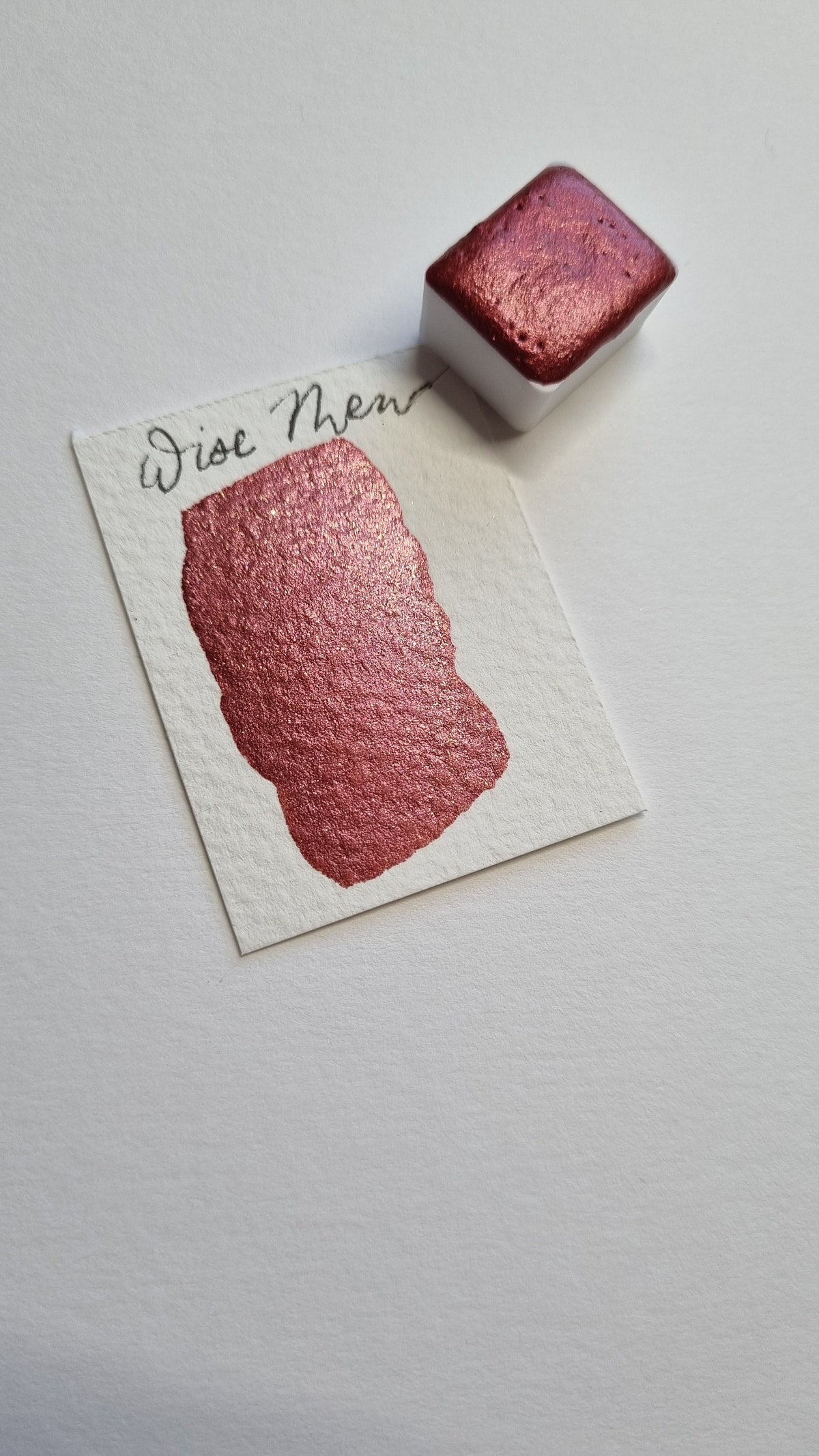 Handmade Wine Red Shimmer Watercolor Paint | Vegan Calligraphy Ink | Wise Men