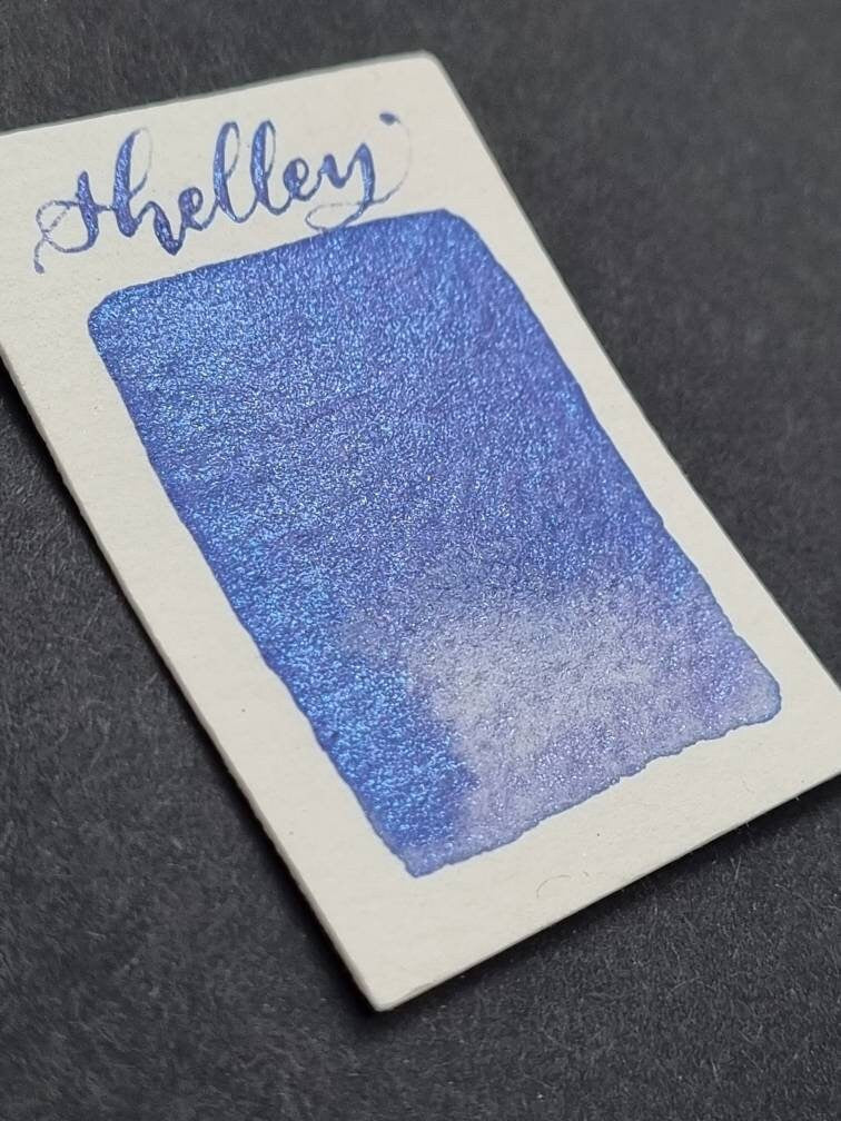 Handmade Shimmer Watercolor Paint | Purple Blue Mica, 'Shelley'