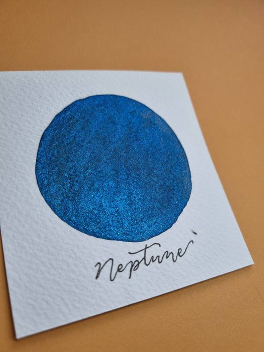Handmade Vegan Iridescent Watercolor Paint | Neptune Semi Chrome