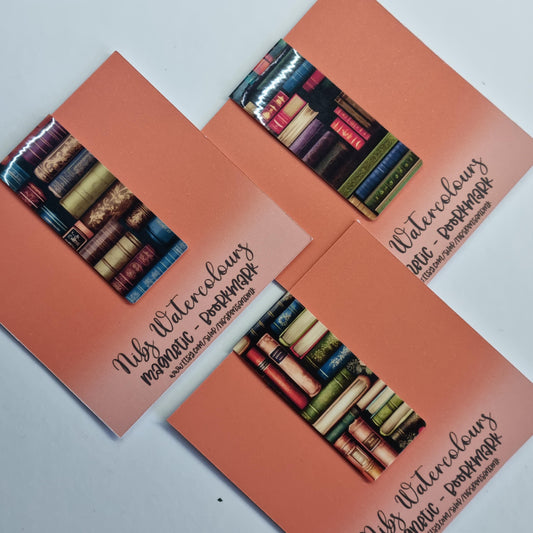 Handmade Bookshelf Magnetic Bookmark Set | Gift for Bookworm