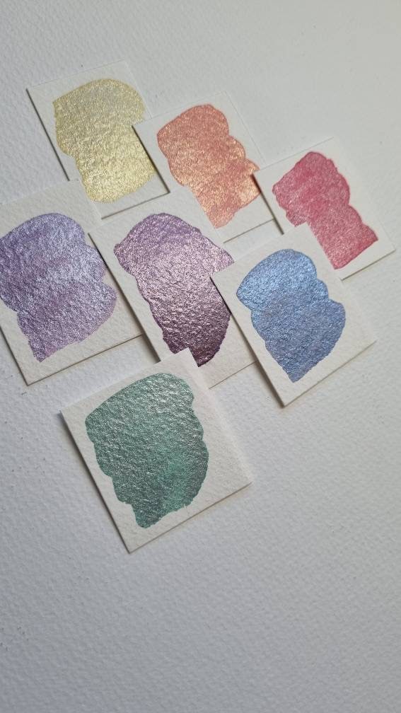 Handmade Fritillary Purple Gold Watercolour Paint | Shade Shift | Fritillary