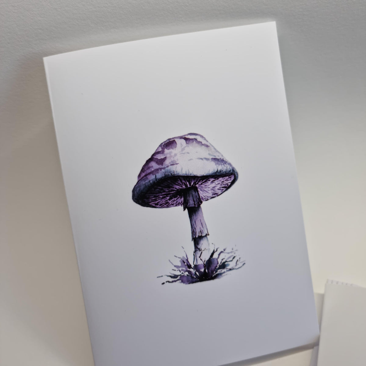 Mushroom Art Print Notecards - Handmade Watercolor Illustration, Set of 6