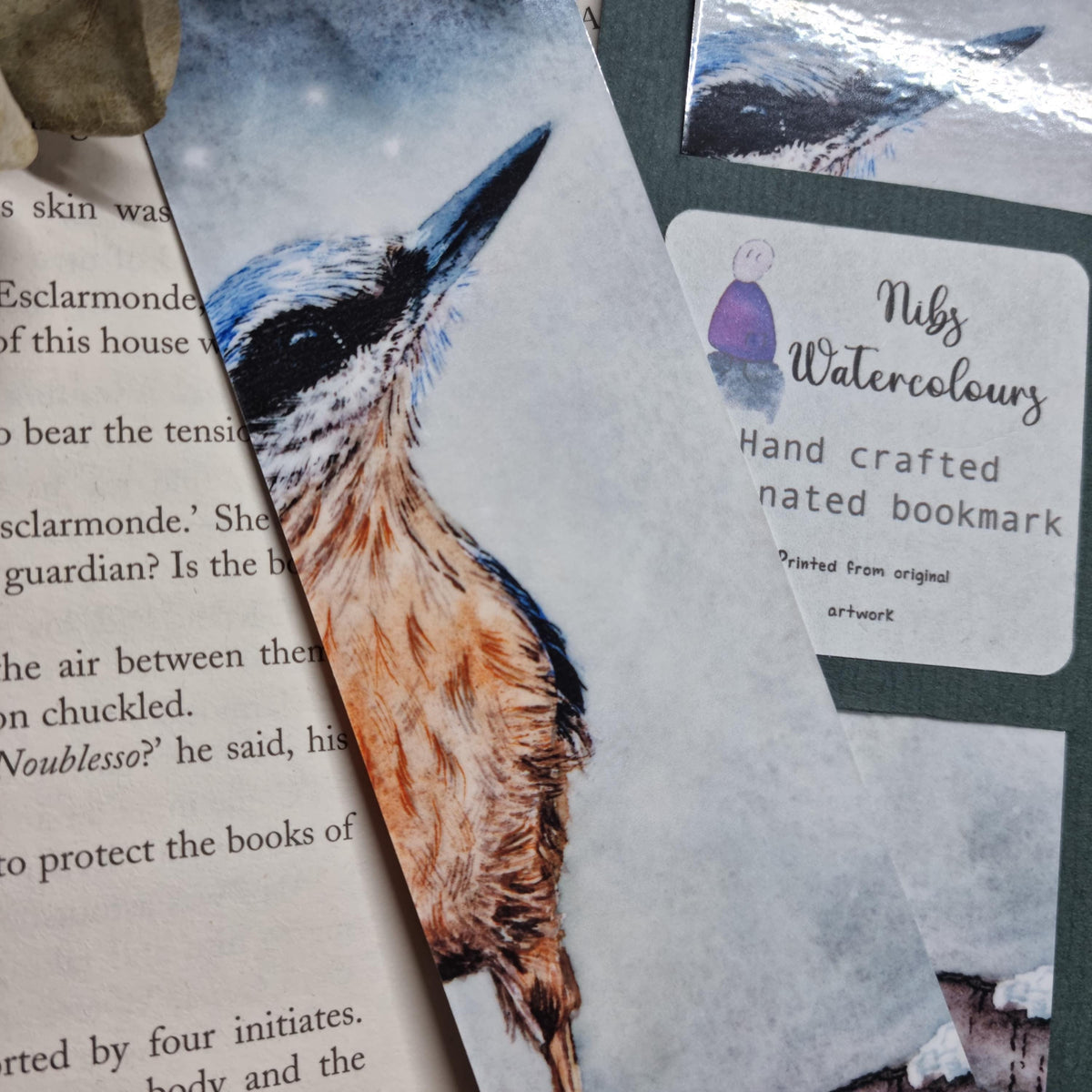 Watercolor Wildlife Art Bookmarks | Set of 6 Laminated Prints