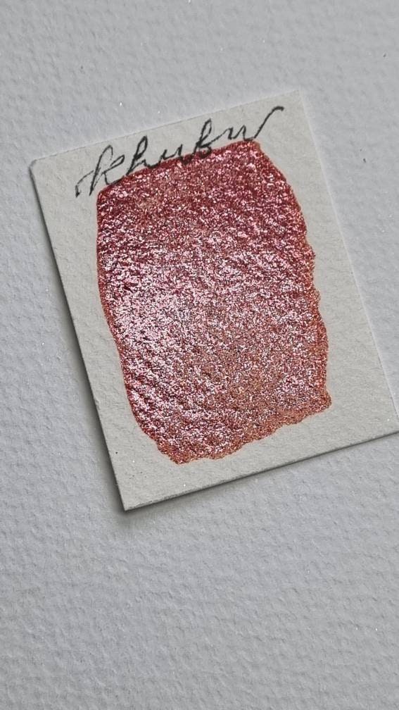 Handmade Iridescent Red Gold Watercolour Paint | Khufu, Vegan Shimmer | Khufu