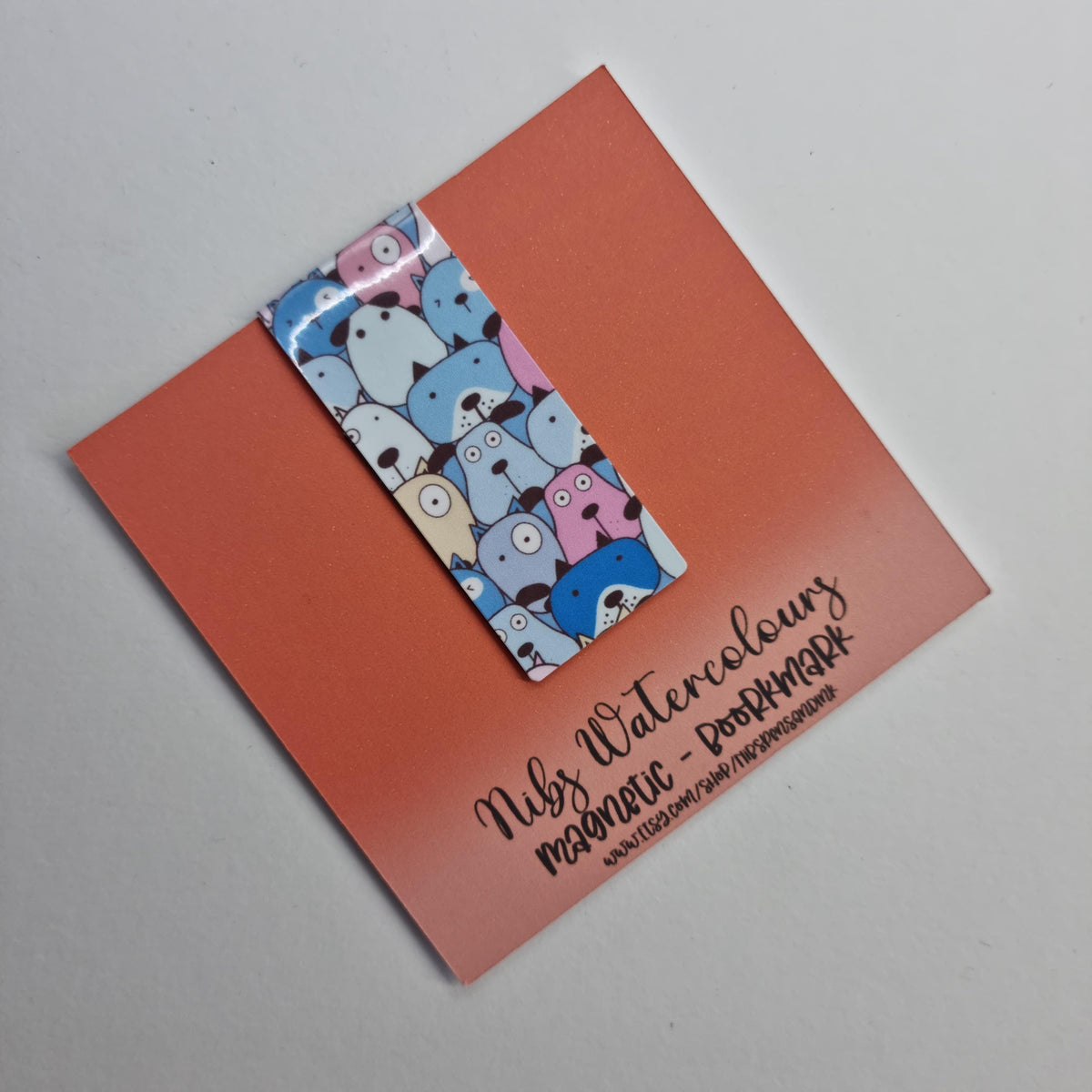 Handmade Dog Magnetic Bookmark | Kawaii Reader Gift (Holographic Option)
