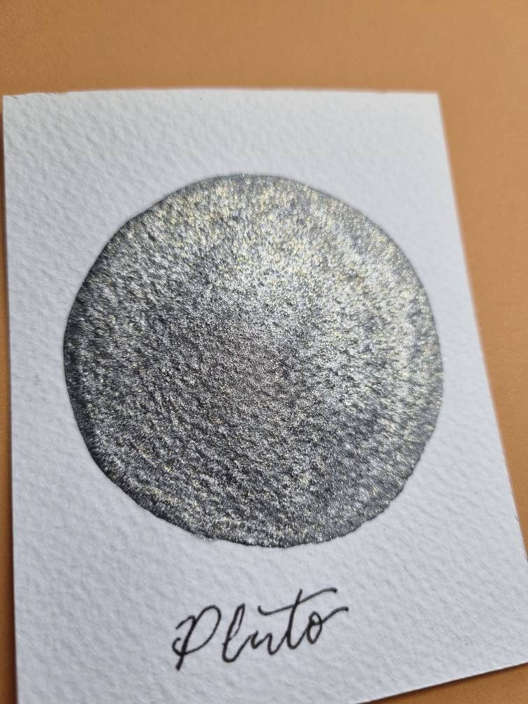 Handmade Iridescent Black Watercolor Paint | Vegan Calligraphy Ink