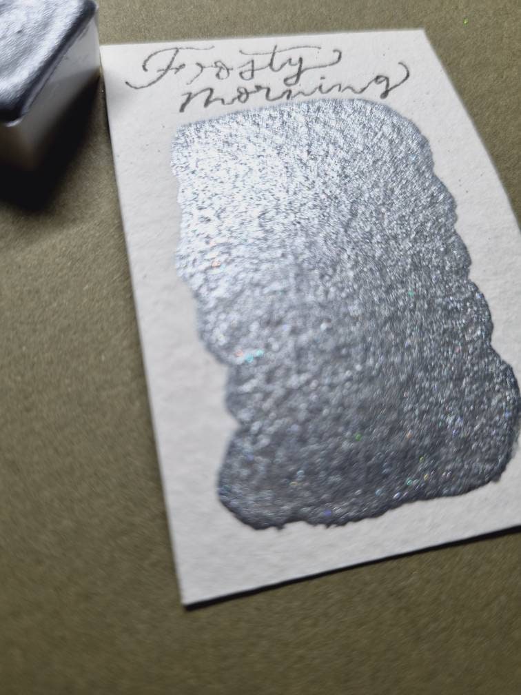 Frosty Morning Vegan Watercolour Paint | Silver Lilac Iridescent Shimmer
