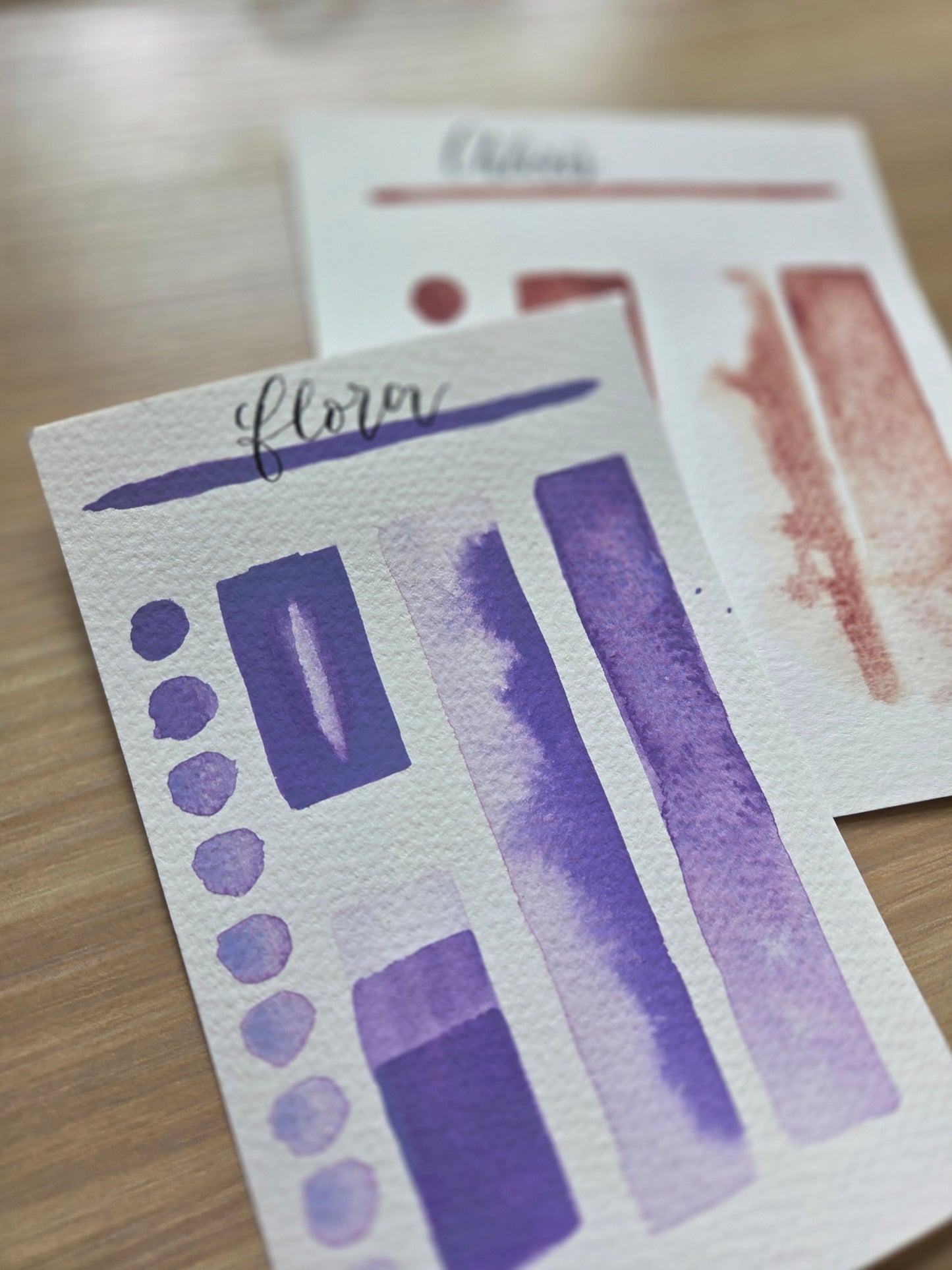 Handmade vegan watercolour paint | Previous Paint Club Paint | Flora | pastel violet purple