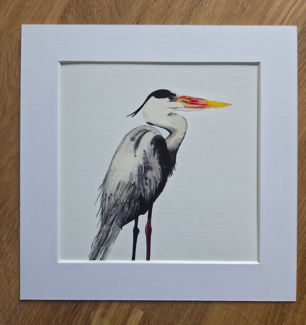 Heron mini Art Print