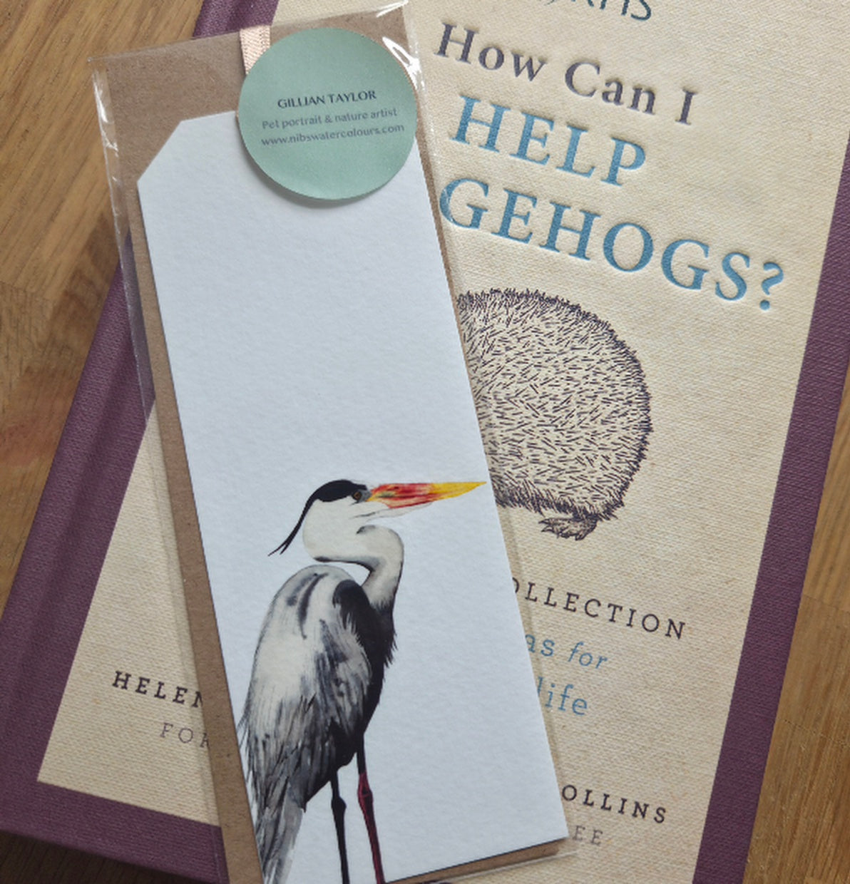 Art print bookmark: Heron