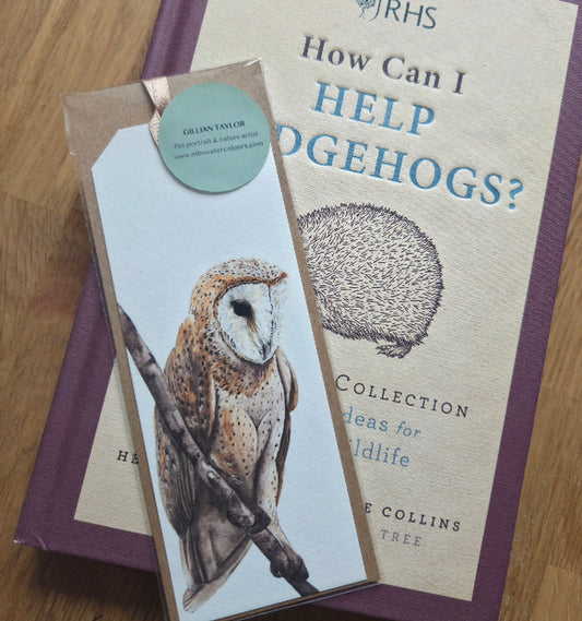 Art print bookmark: Barn Owl