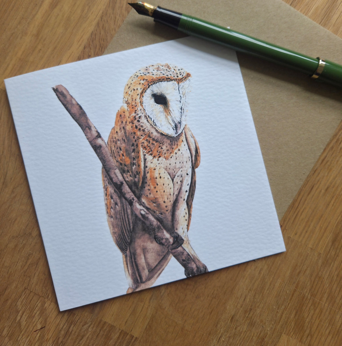 Barn Owl Greetings Card