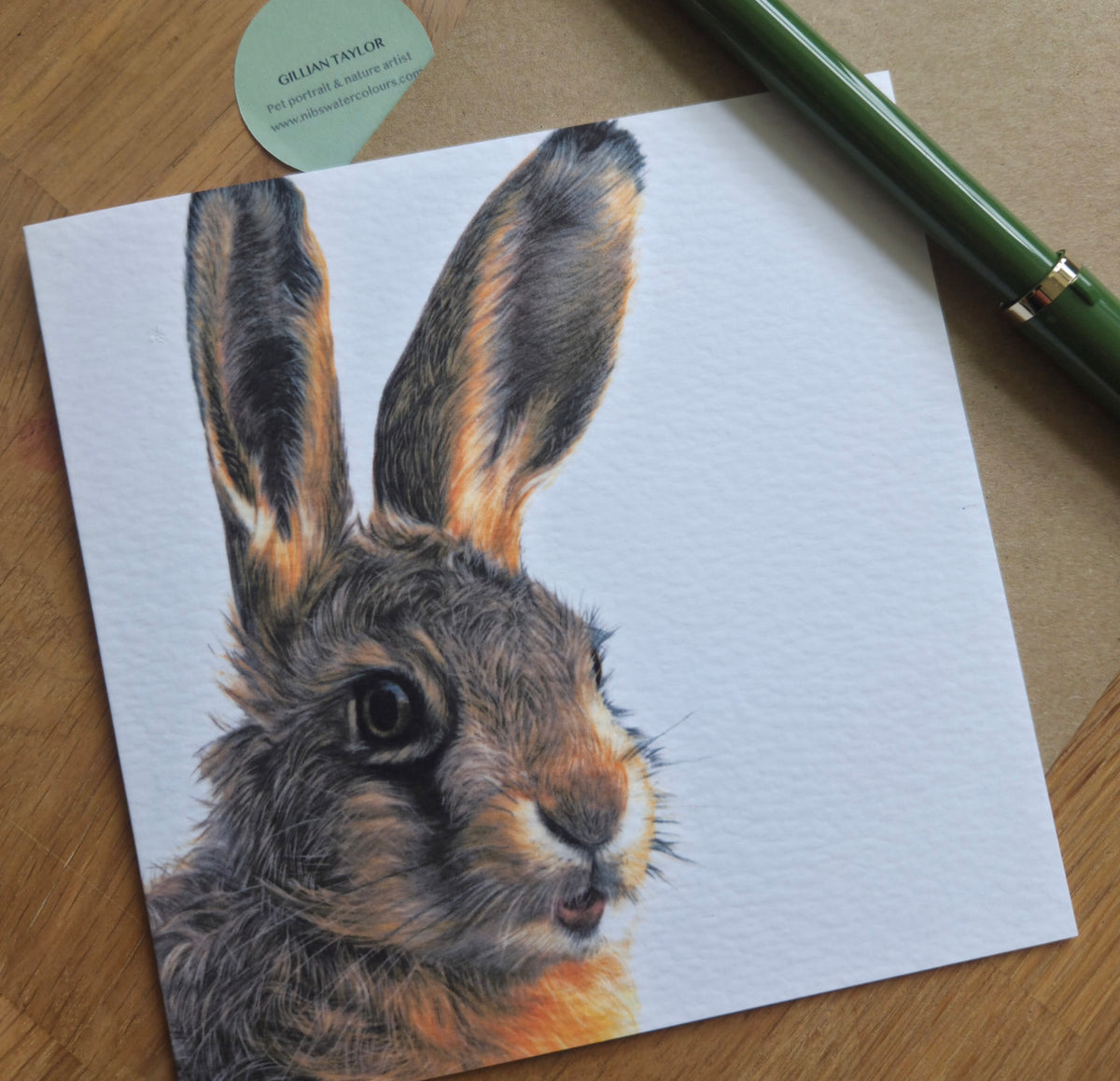 Leveret (hare) Greetings Card