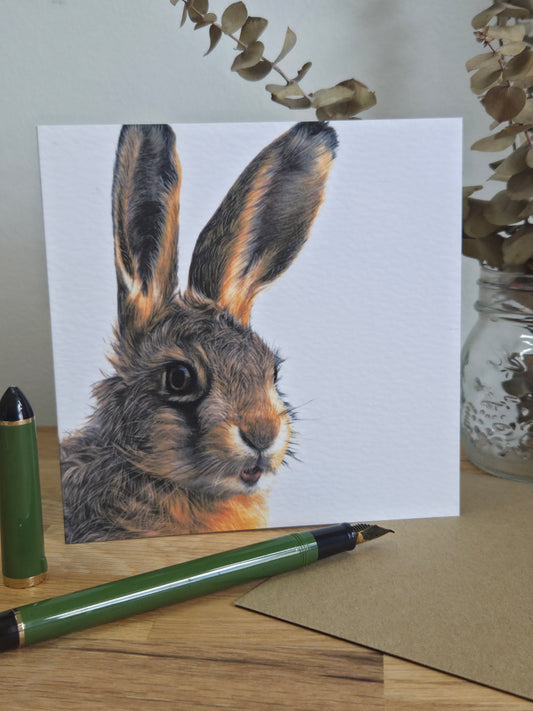 Leveret (hare) Greetings Card