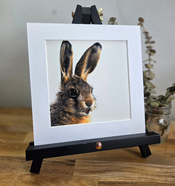 Leveret (hare) mini Art Print