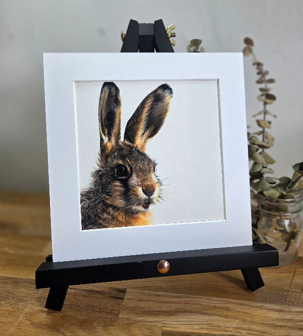 Leveret (hare) mini Art Print