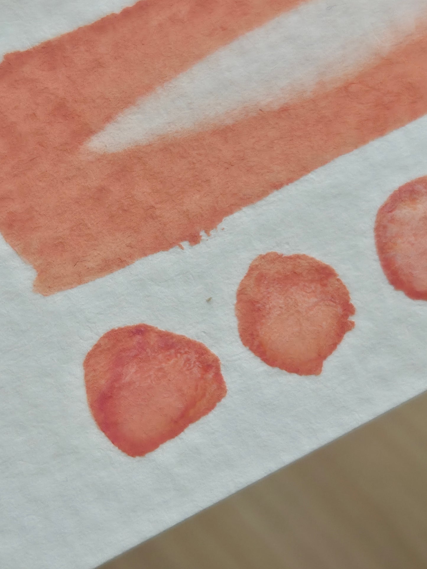 Handmade vegan watercolour paint | Previous Paint Club Paint | Idun | pastel peach