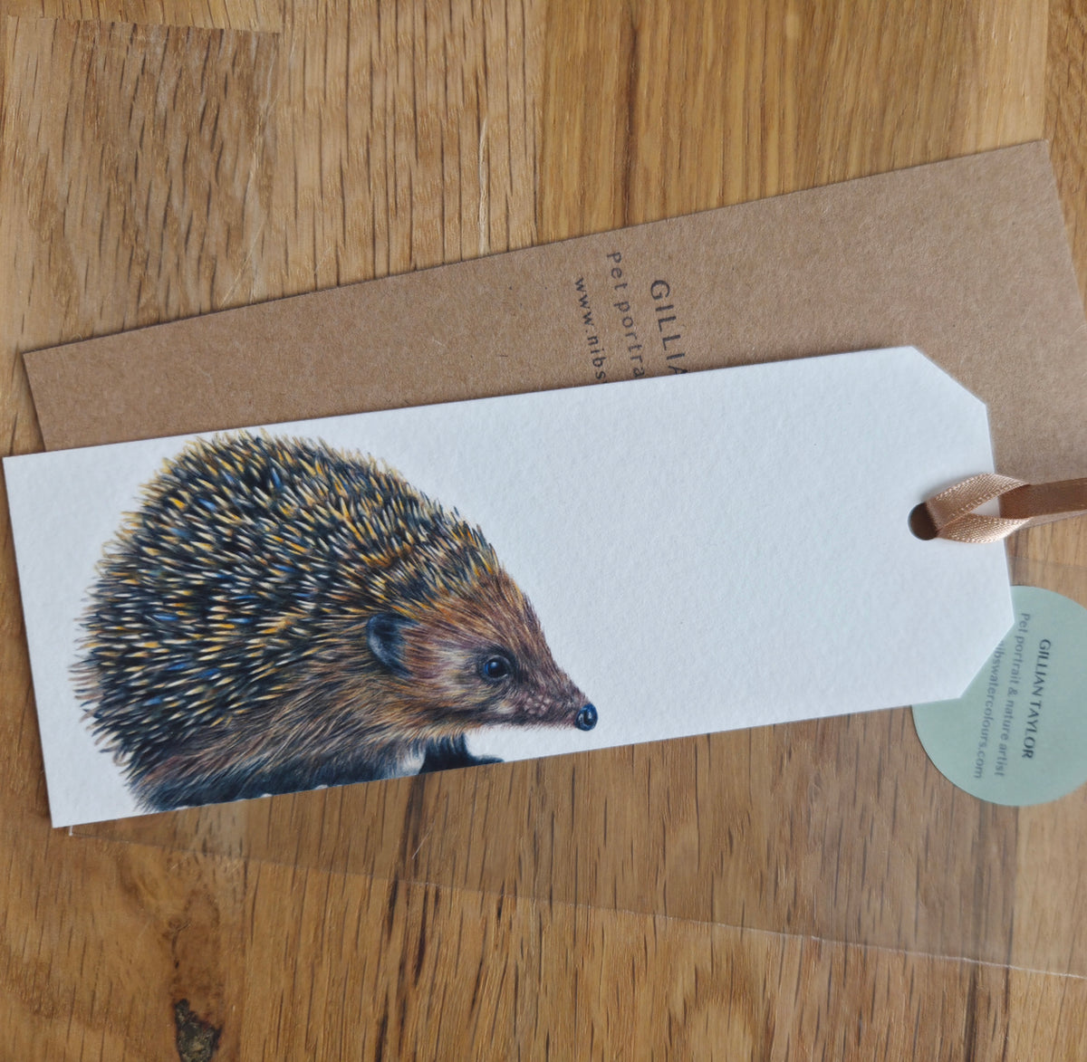 Art print bookmark: Hedgehog