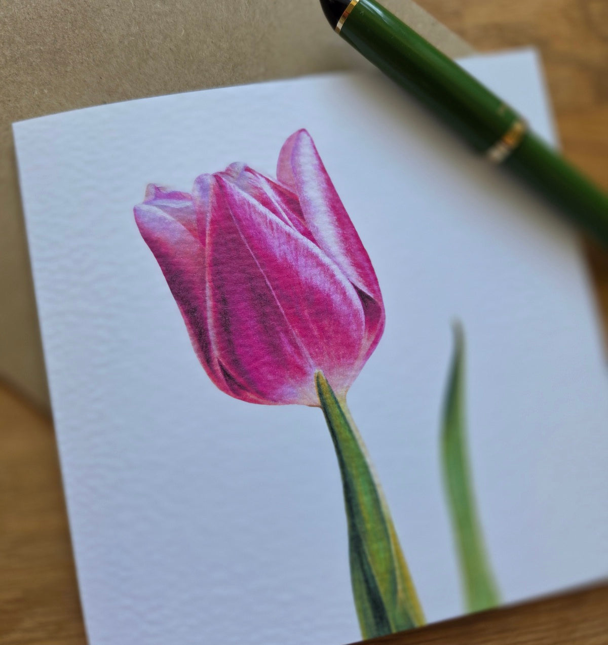 Tulip floral Greetings Card