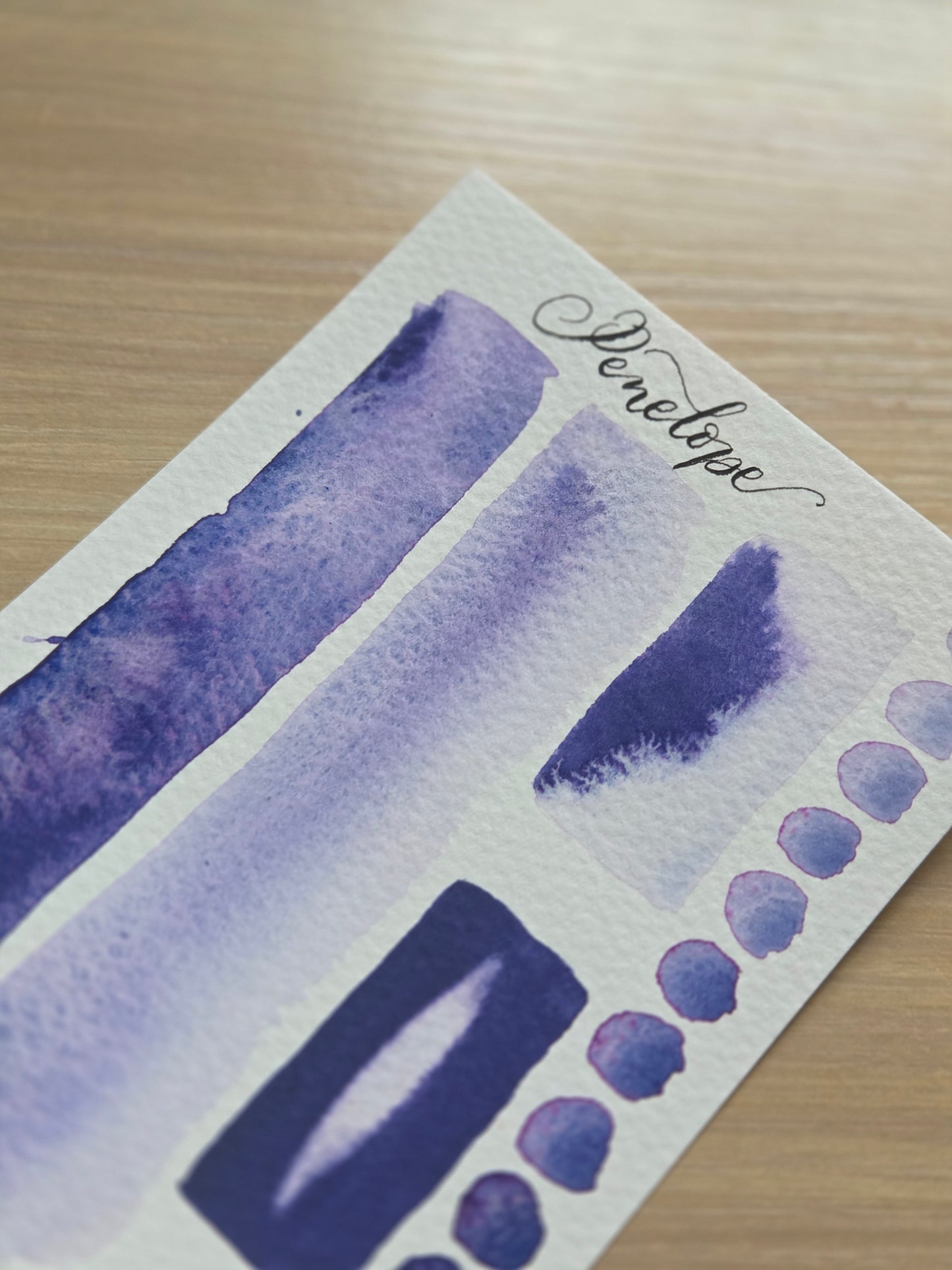 Handmade vegan watercolour paint | Previous Paint Club Paint | Penelope | Rich dark purple