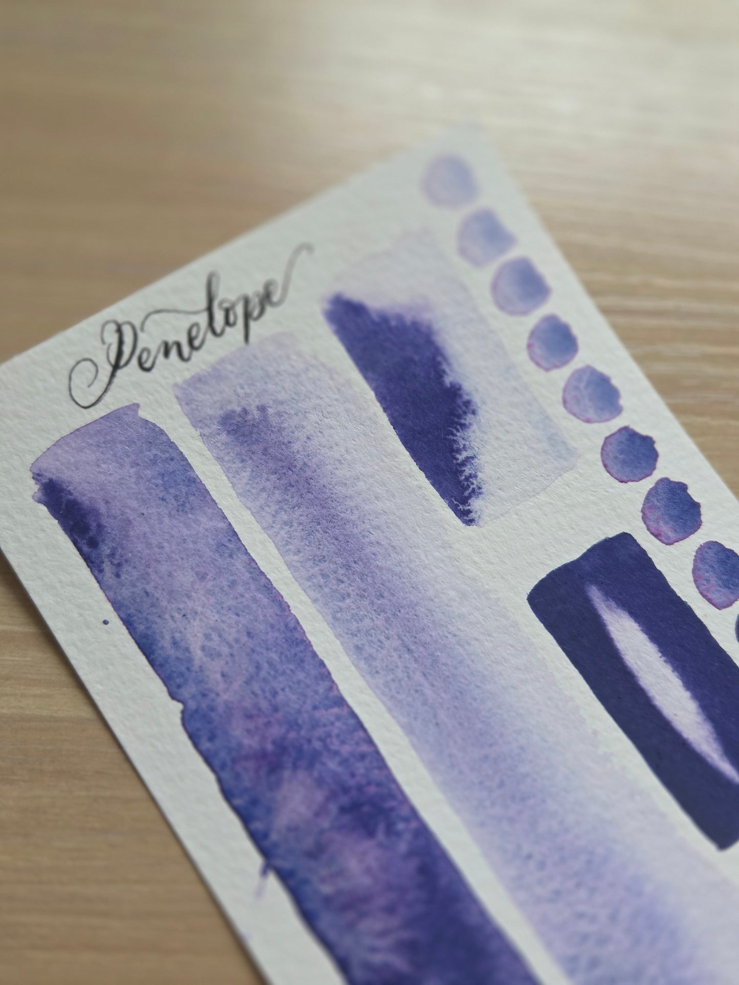 Handmade vegan watercolour paint | Previous Paint Club Paint | Penelope | Rich dark purple