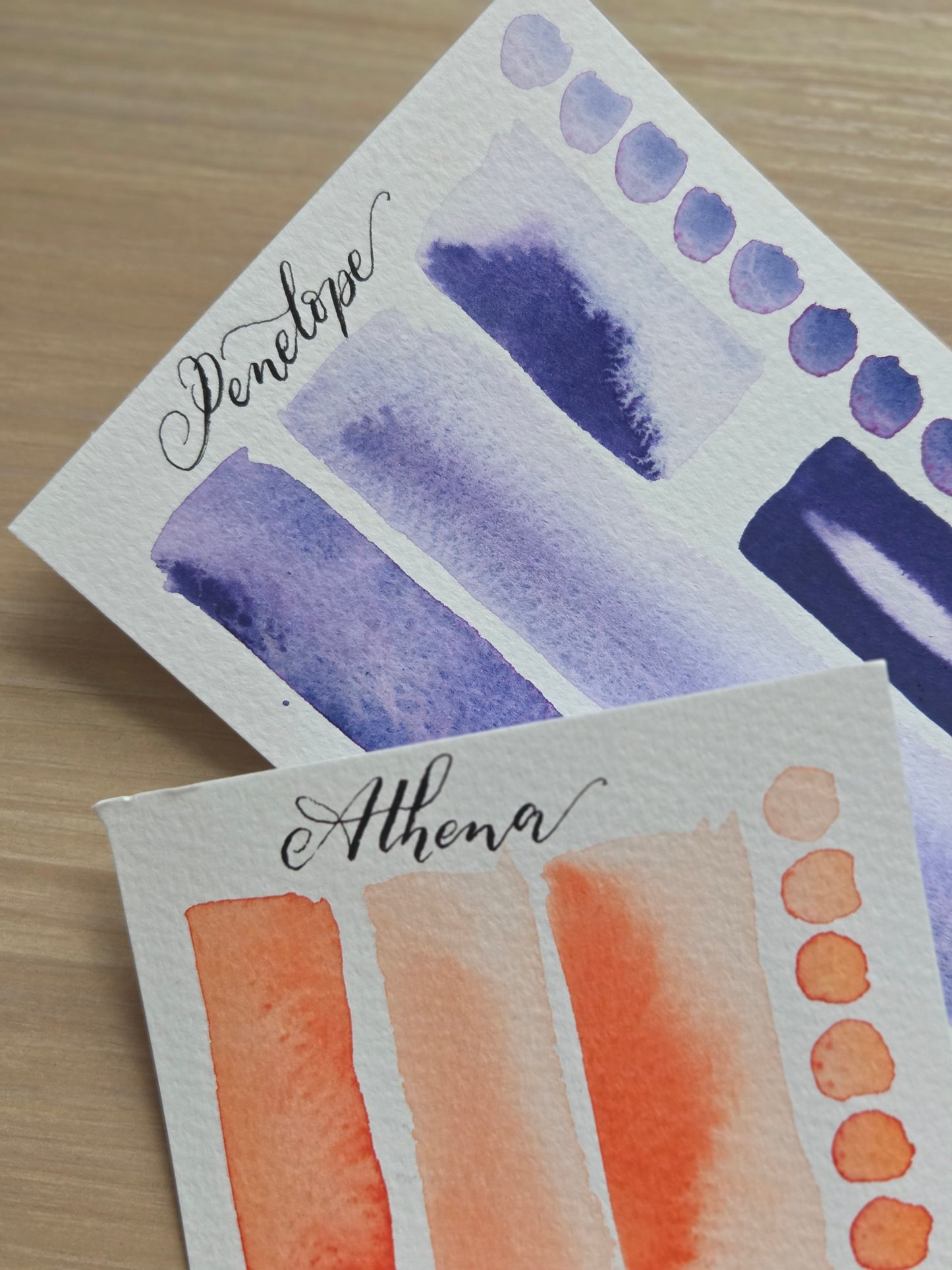 Handmade vegan watercolour paint | Previous Paint Club Paint | Athena | Deep warm orange