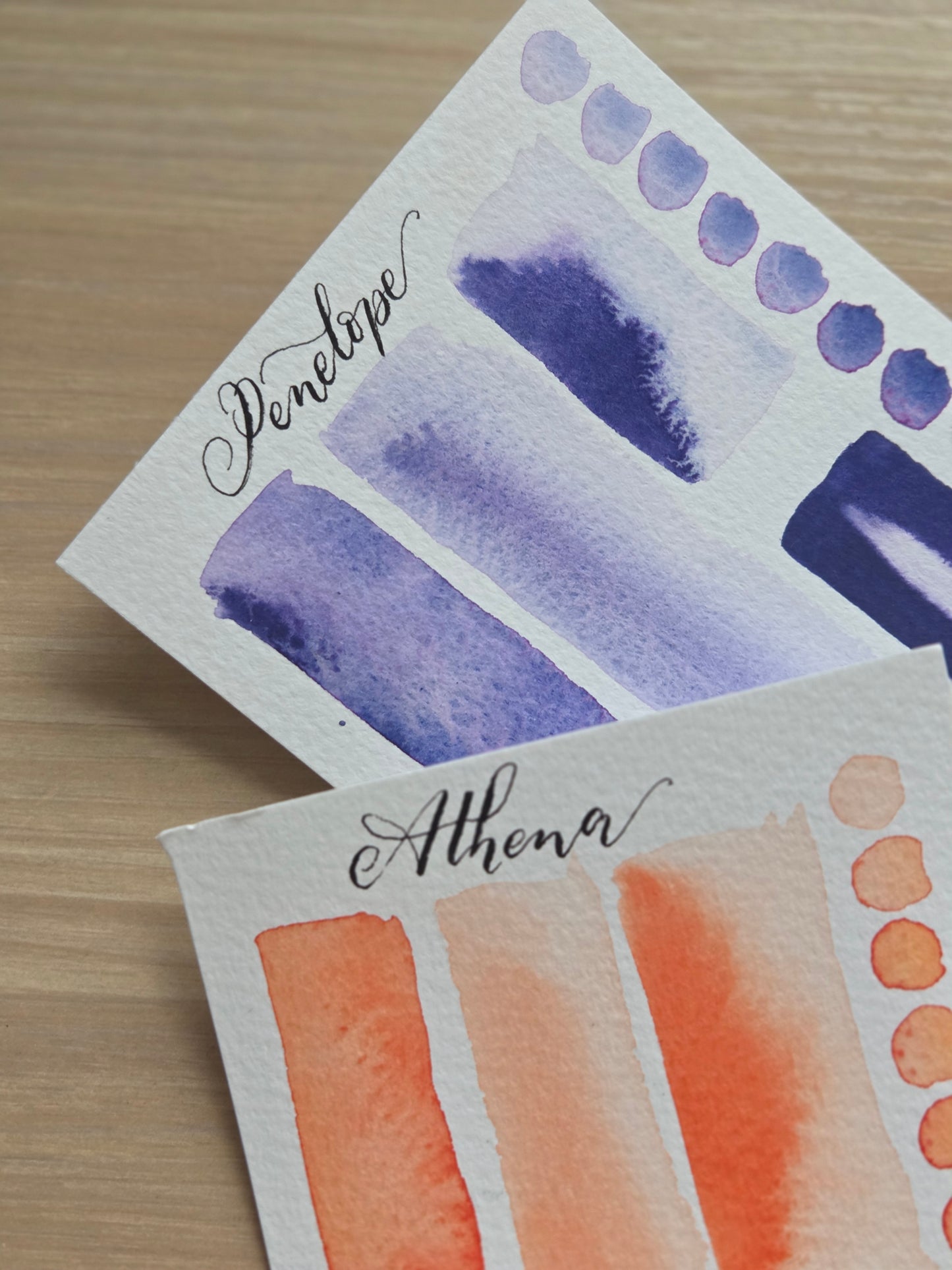 Handmade vegan watercolour paint | Previous Paint Club Paint | Athena | Deep warm orange