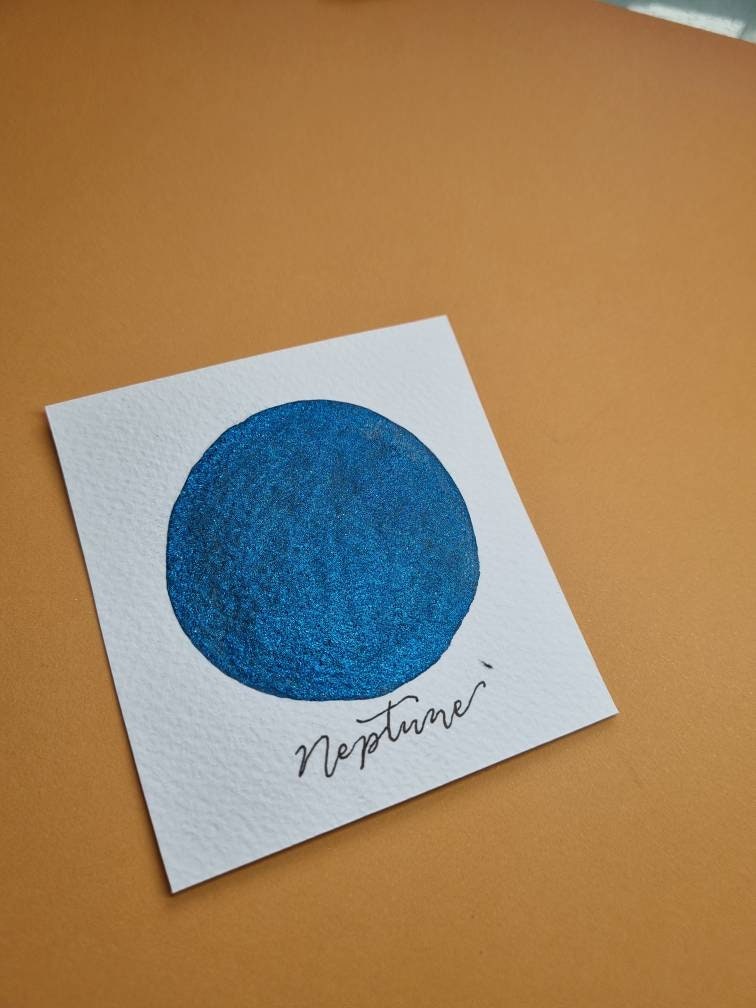 Handmade Vegan Iridescent Watercolor Paint | Neptune Semi Chrome