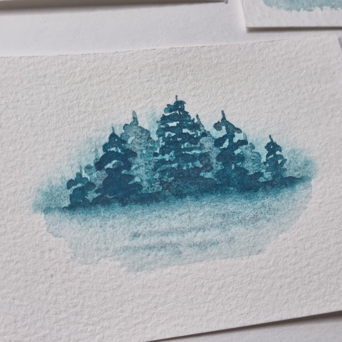 Baisteach Rain Watercolour Paint | Granulating Blue Mauve, Vegan