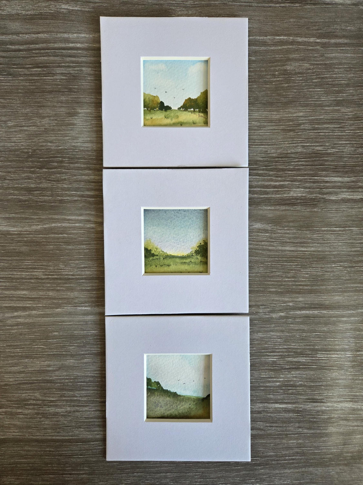 Handpainted original watercolour artwork | Mounted miniature painting