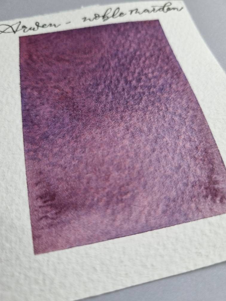 Handmade watercolour paint | granulating/separating purple/pink/blue | Arwen - noble maiden | gift for artist | PRE ORDER
