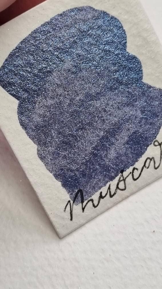 Handmade Shimmer Watercolor Paint | Muscari Blue, Vegan