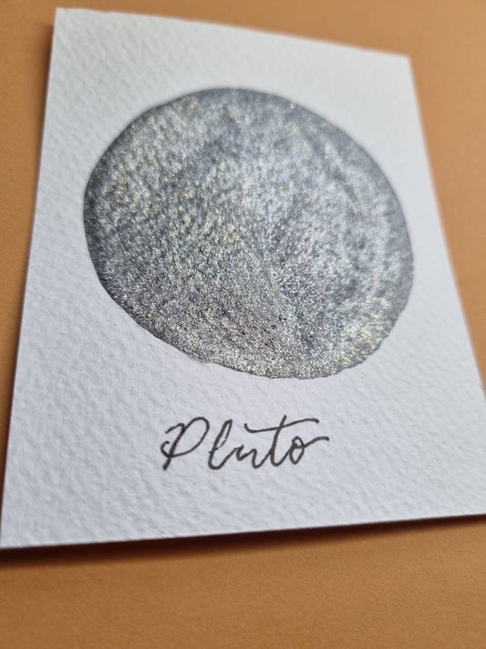 Handmade Iridescent Black Watercolor Paint | Vegan Calligraphy Ink