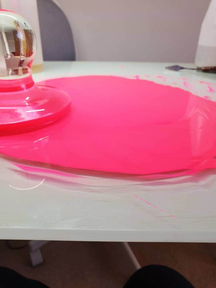 Handmade watercolour paint | neon  tropical pink matte | Azalea | Calligraphy Ink | Brush Lettering Paint