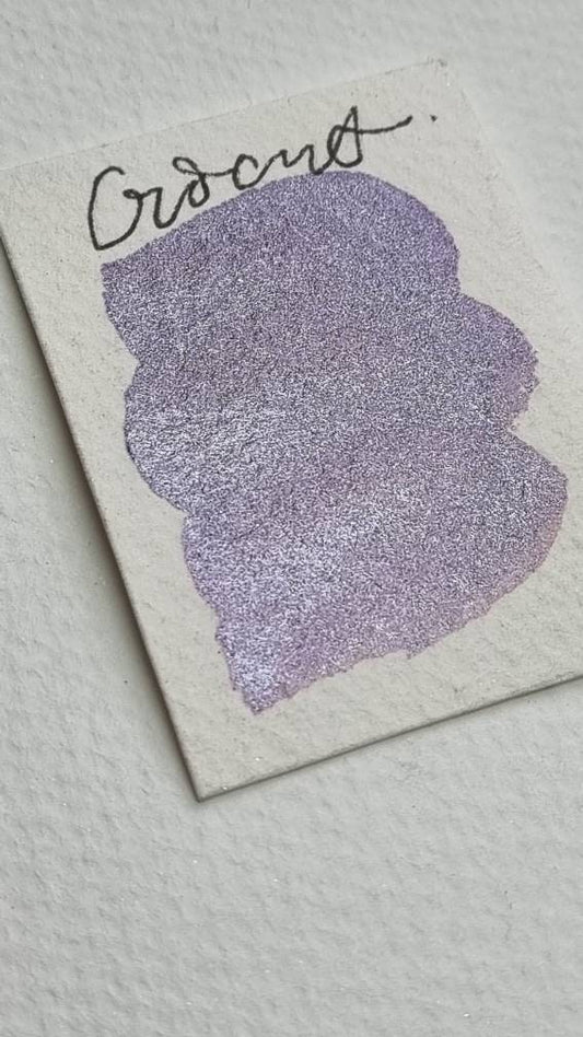 Handmade Crocus Lilac Watercolor Paint | Metallic Iridescent Calligraphy Ink | Crocus