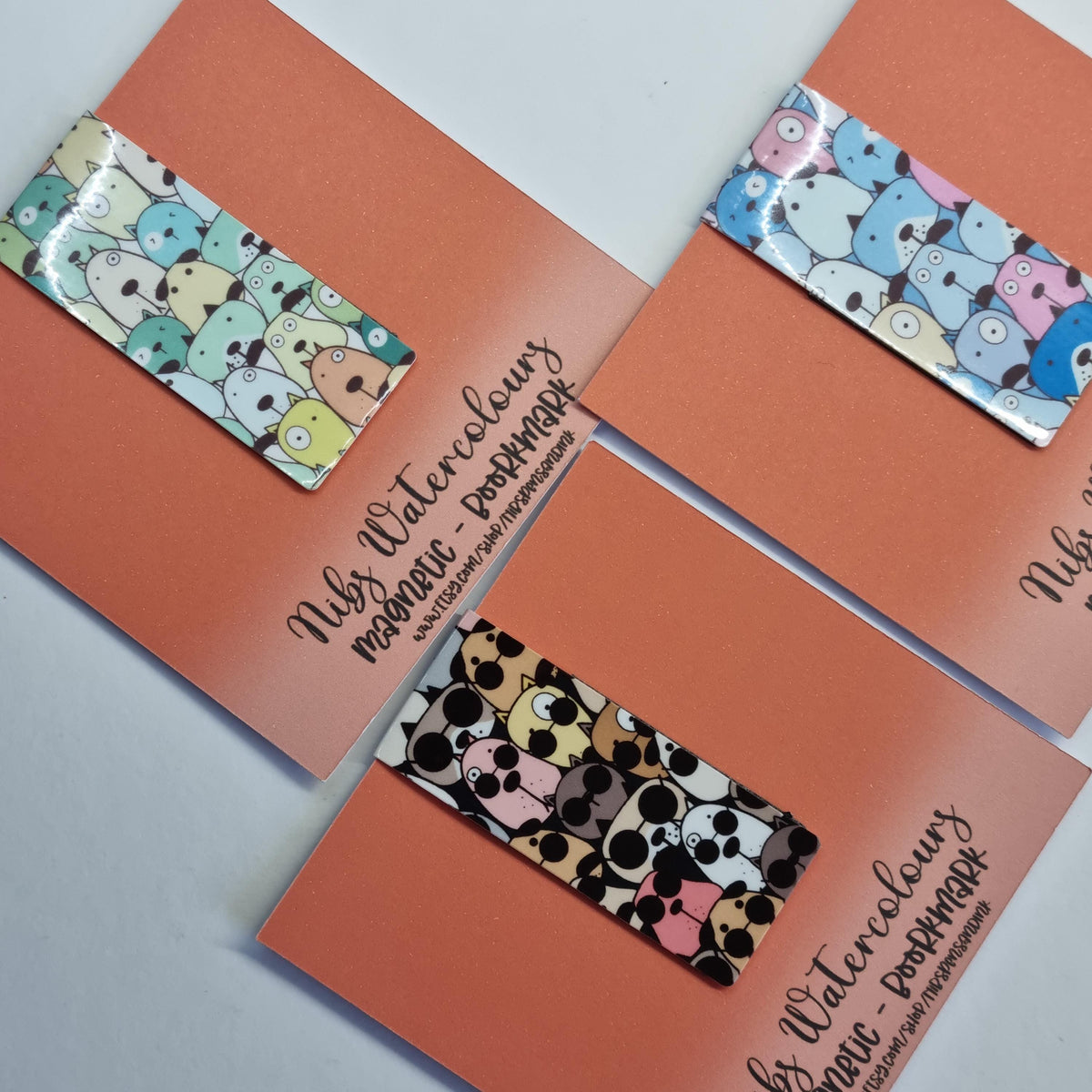 Handmade Dog Magnetic Bookmark | Kawaii Reader Gift (Holographic Option)