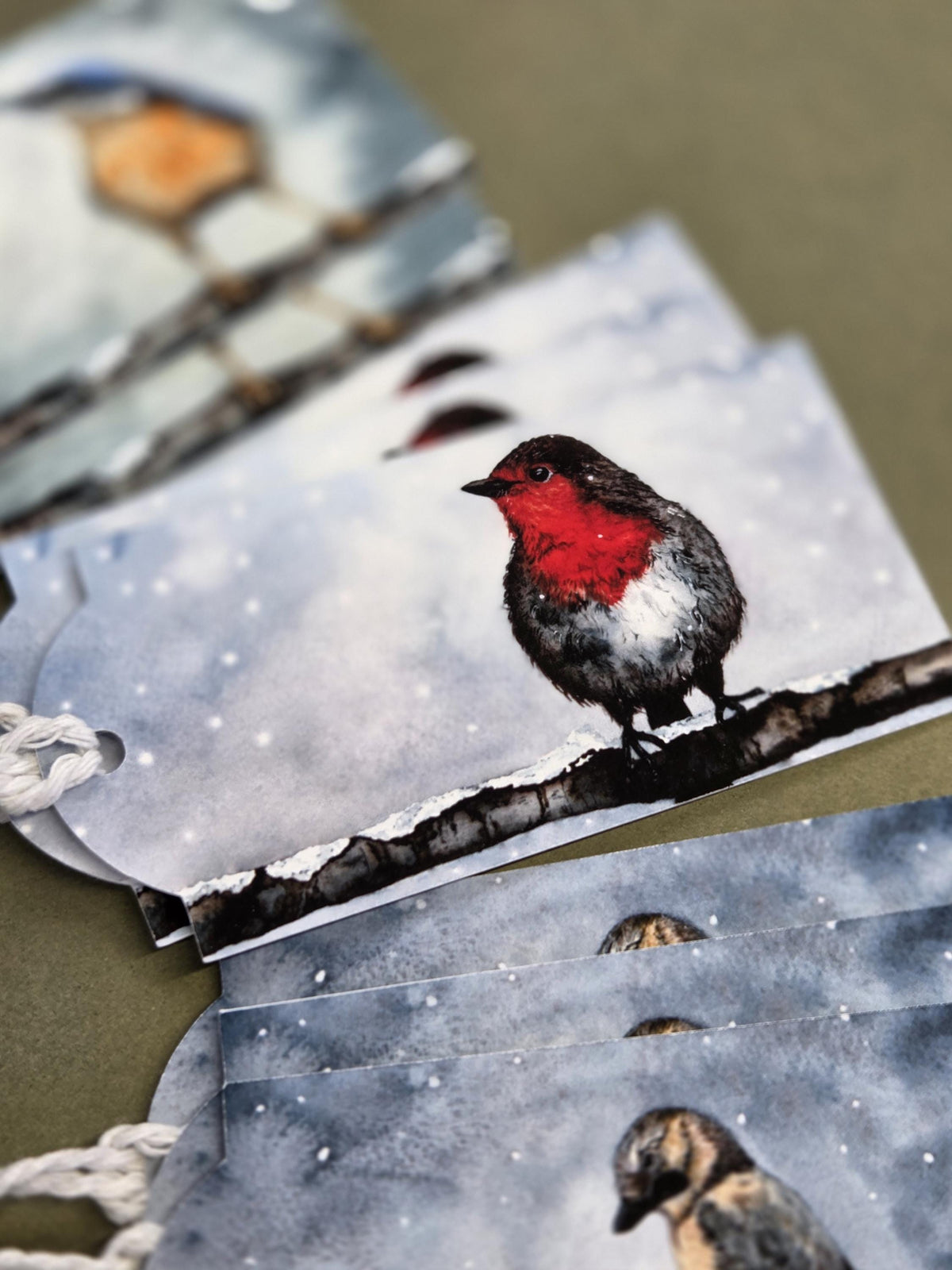 Robin Magnetic Bookmark | Watercolor Bird Art