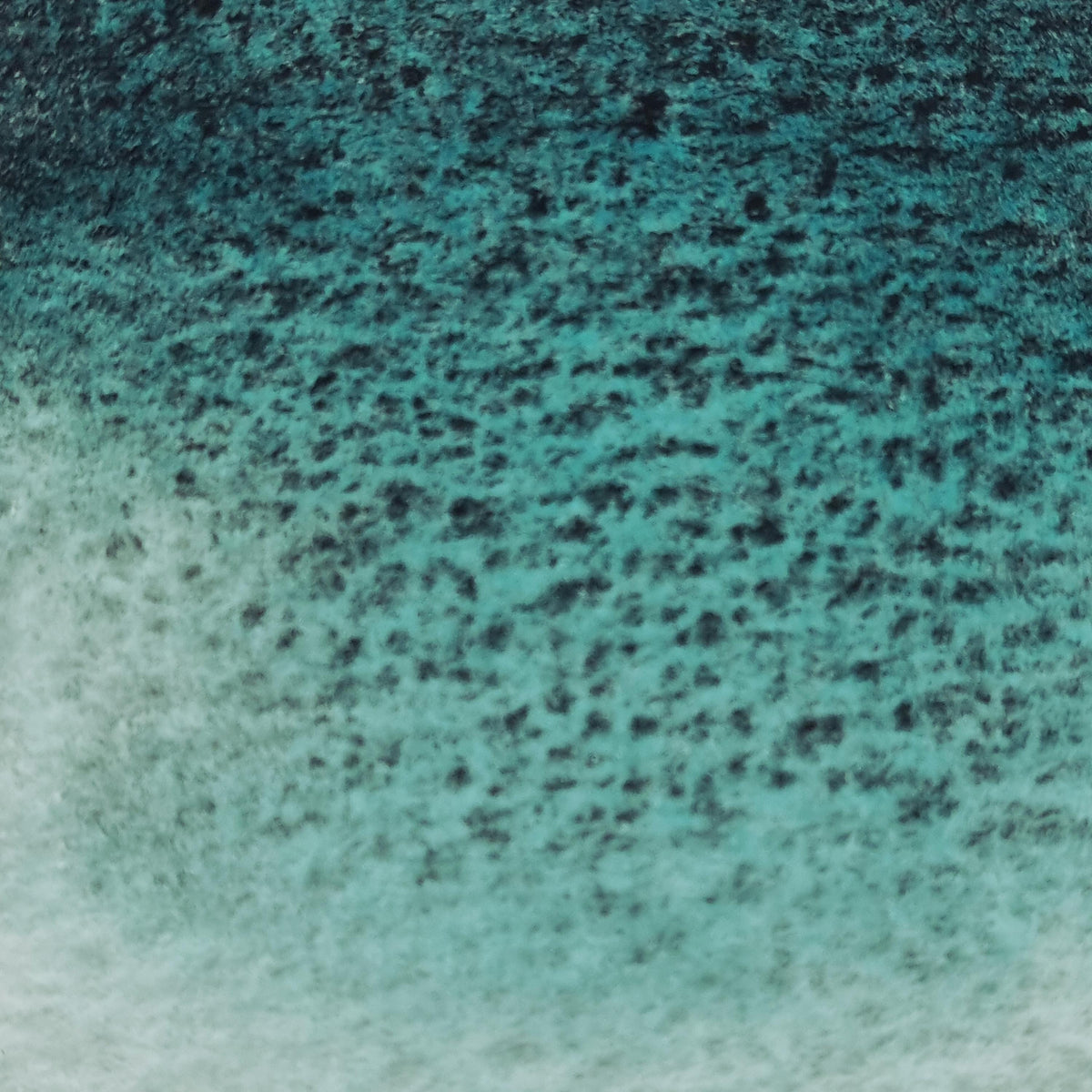Handmade watercolour paint | Green/turquoise/black granulating separating | Sirmione | gift for artist