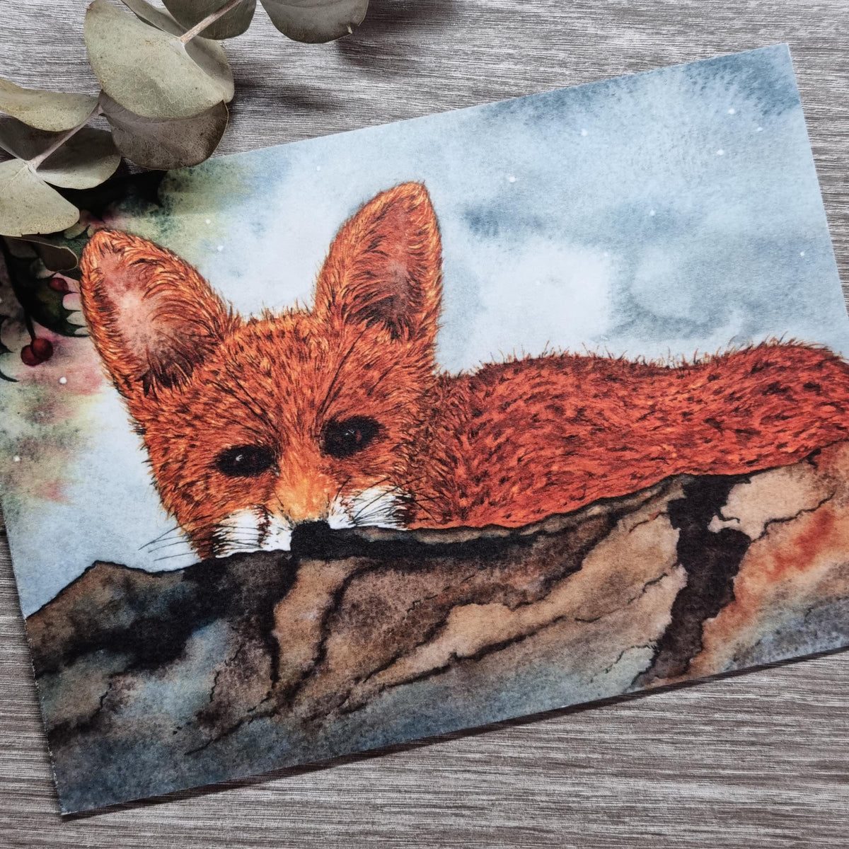 Watercolor Christmas Cards | UK Wildlife Art Prints, Pack of 6