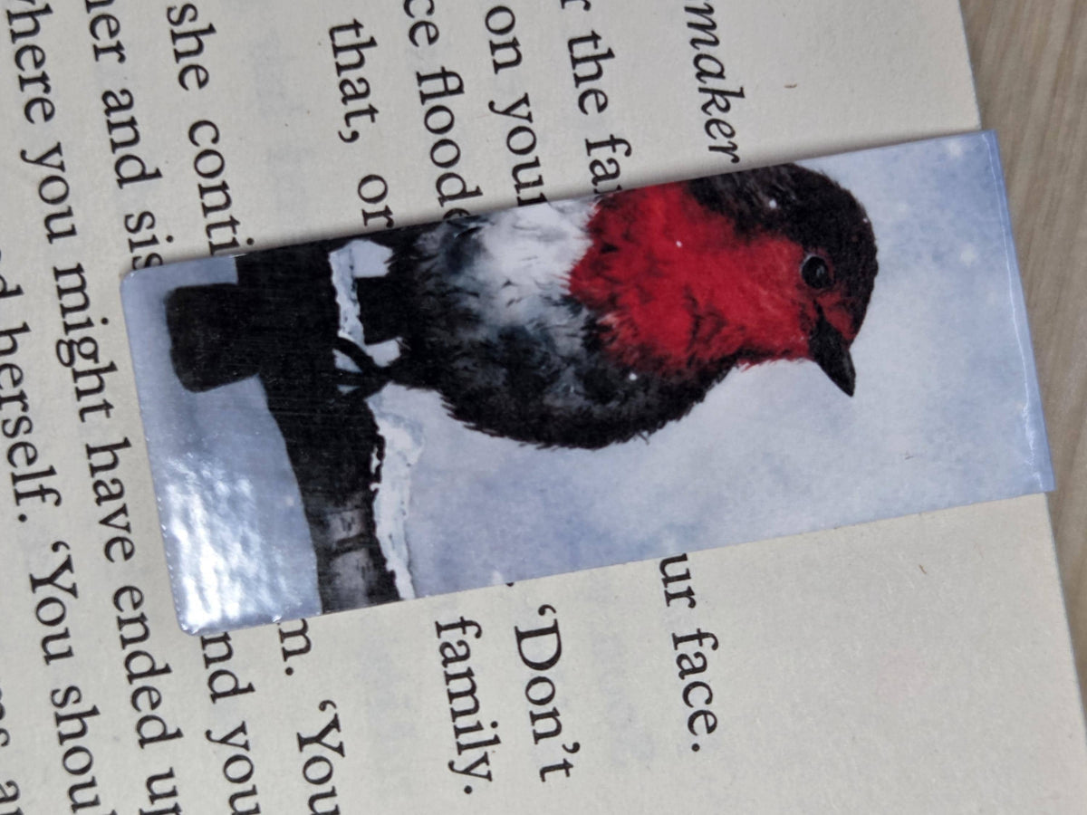 Robin Magnetic Bookmark | Watercolor Bird Art