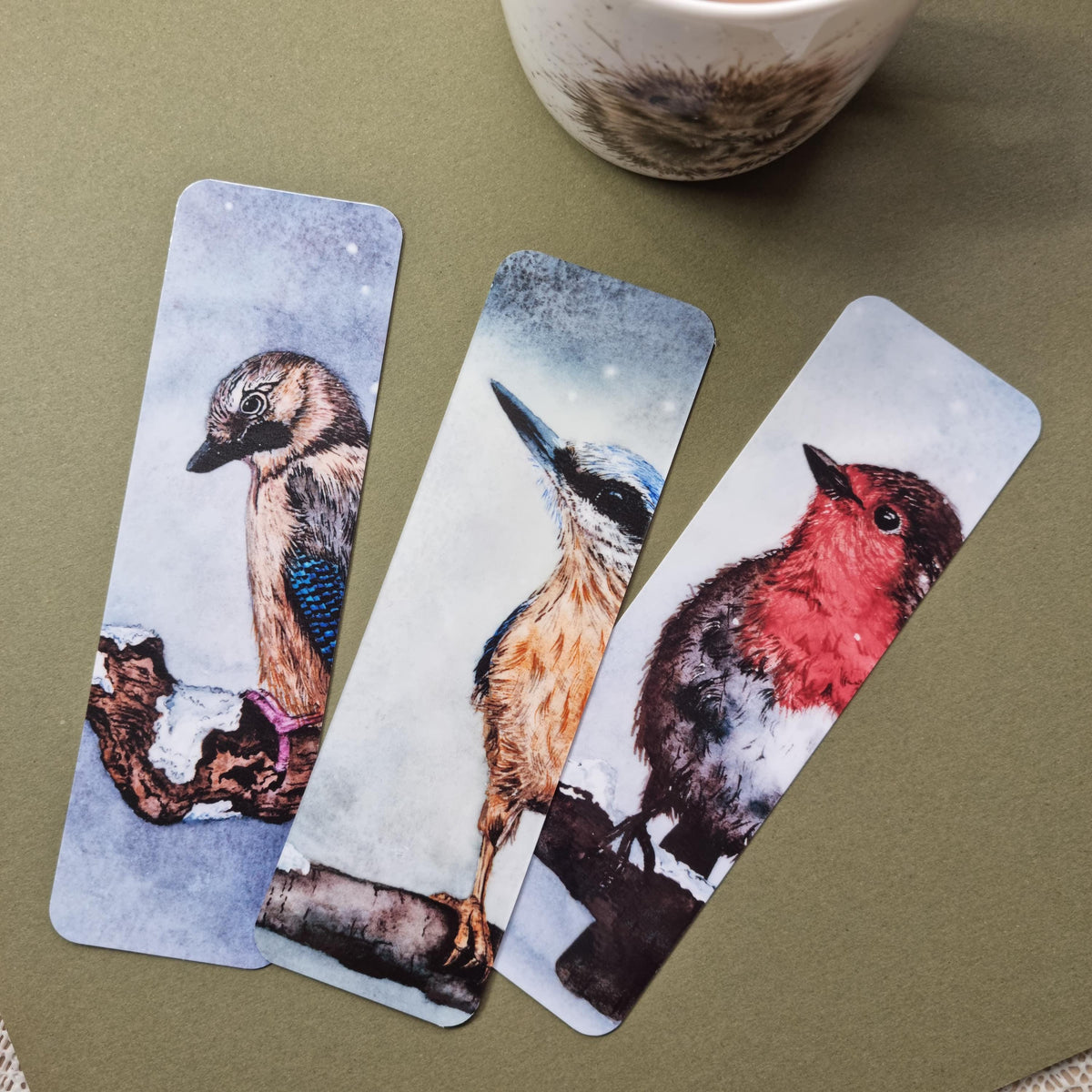 Handmade Pheasant Bookmark | Watercolor Art Print | Laminated double sided