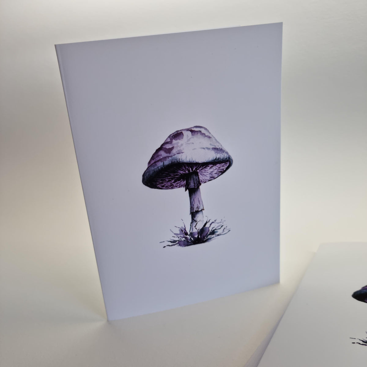 Mushroom Art Print Notecards - Handmade Watercolor Illustration, Set of 6