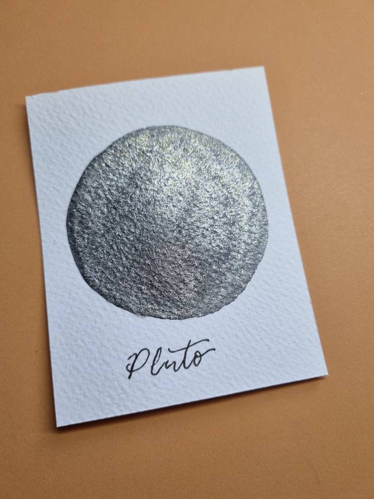 Handmade Iridescent Black Watercolor Paint | Vegan Calligraphy Ink