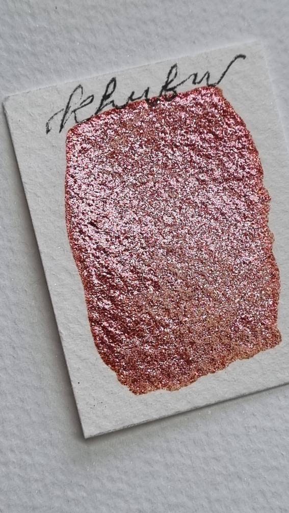 Handmade Iridescent Red Gold Watercolour Paint | Khufu, Vegan Shimmer | Khufu