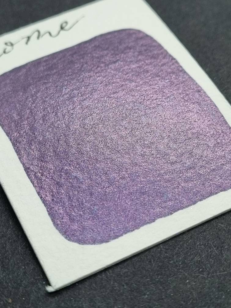 Handmade Mauve Purple Duo Chrome Watercolor Paint | Rome