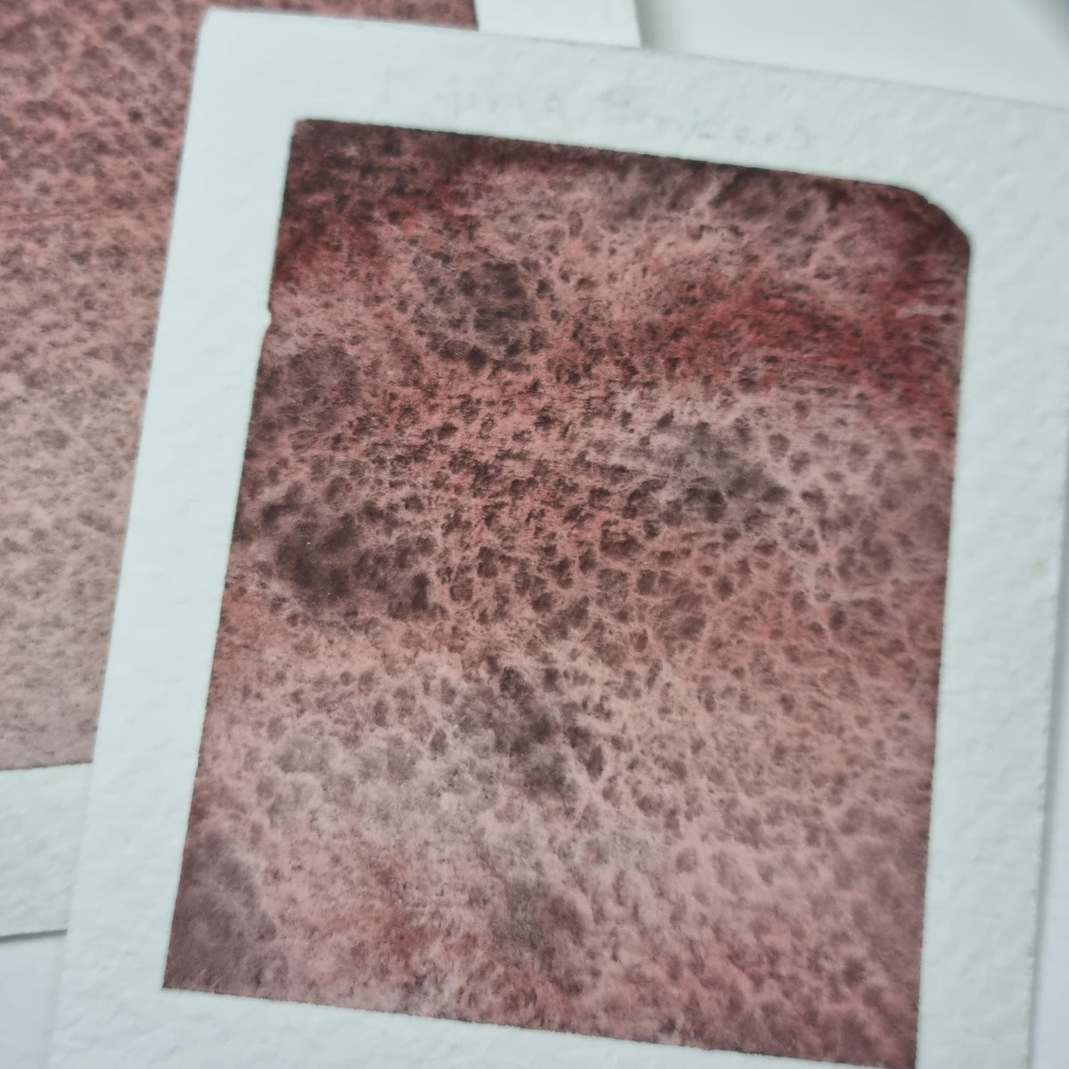 Handmade watercolour paint | granulating/separating brown violet red | Dying Embers | gift for artist