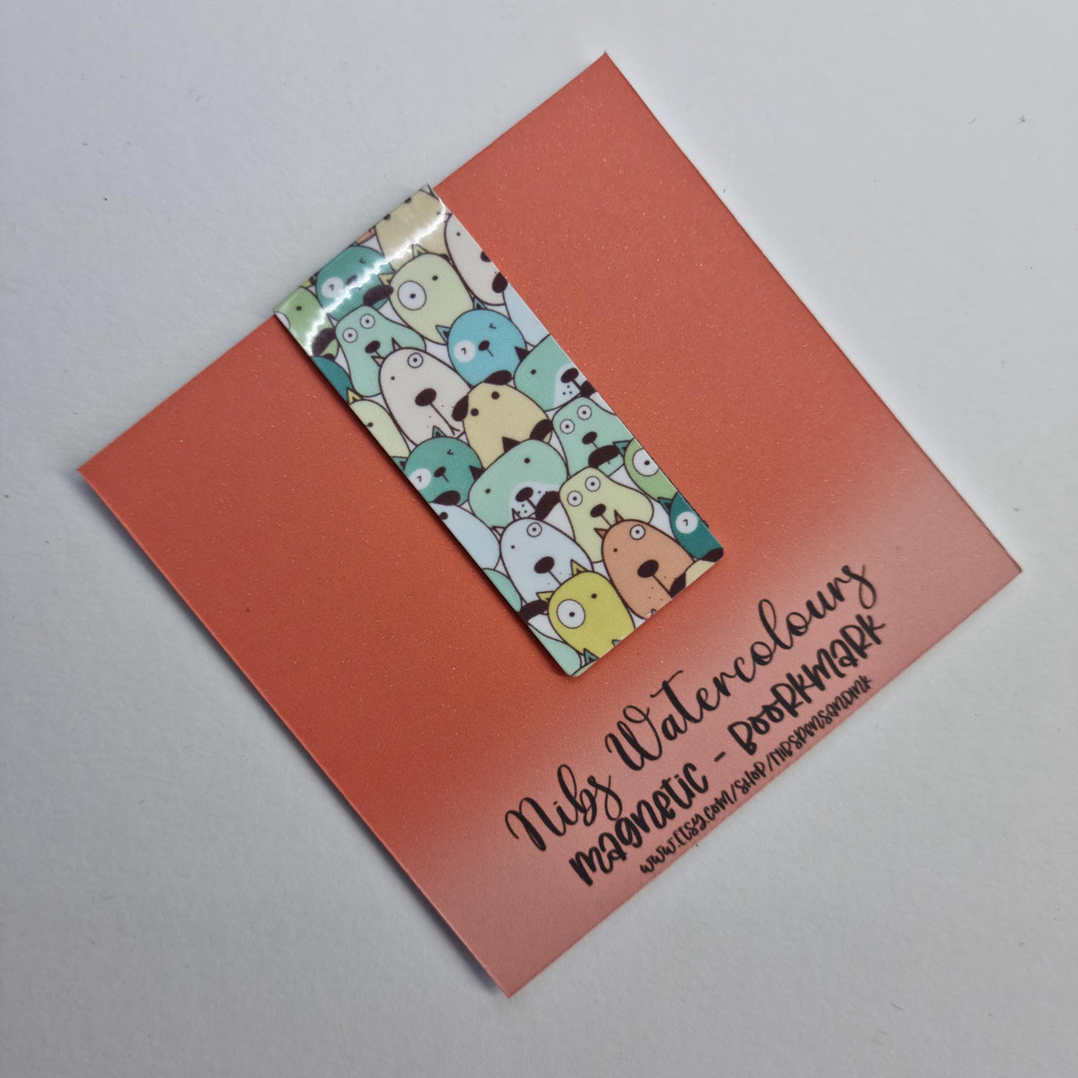 Handmade Dog Magnetic Bookmark | Kawaii Reader Gift (Holographic Option)